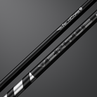 Two Fujikura Ventus Black golf shafts with branding details, displayed against a dark background.