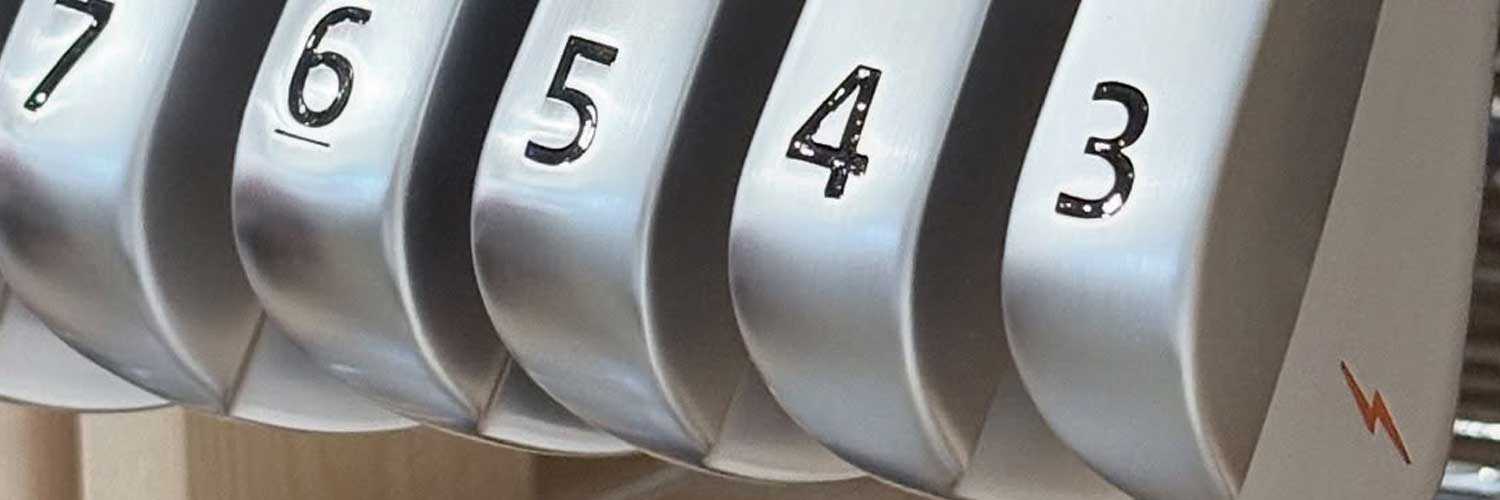 PowerBilt Golf Atlas MB uscle Back Irons close up view