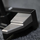 Close-up of a BGT Paradox Mallet Putter on a dark textured surface
